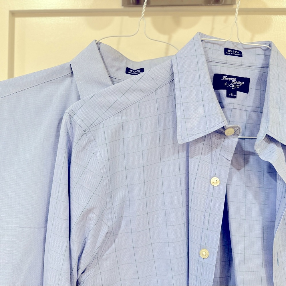 2 JCrew Factory Dress Shirts 
Sizes are 15  - 15 1/2